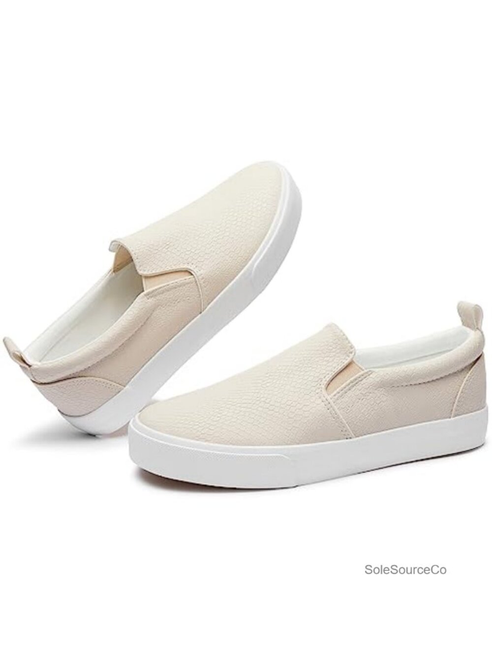 Synthetic Leather Slip On Sneakers Casual Loafers